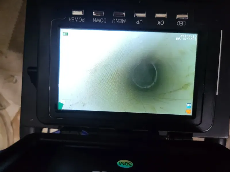 부산 동구 내시경 화면에 보이는 배관 이음부